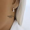 Rose gold children earrings #68725