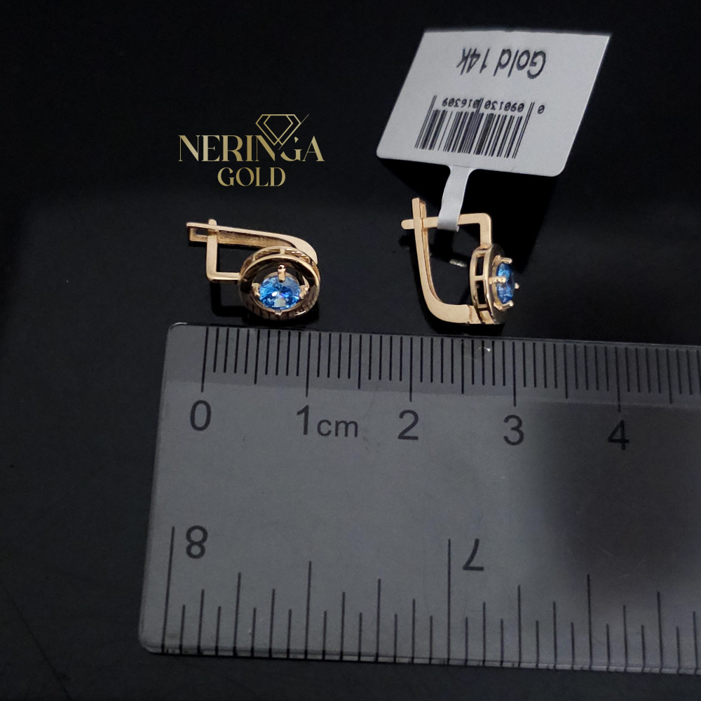 Rose gold children earrings #68732