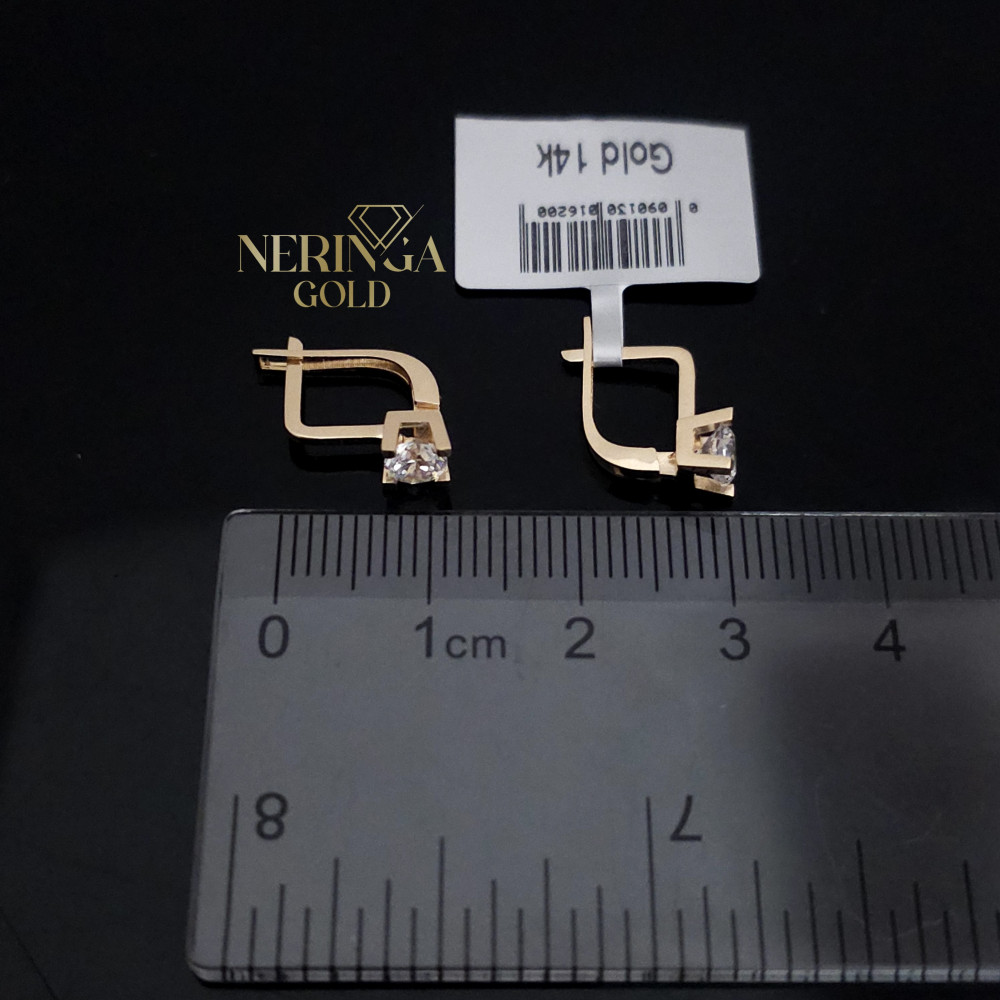 Rose gold children earrings #68726