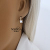 Rose gold children earrings #68726