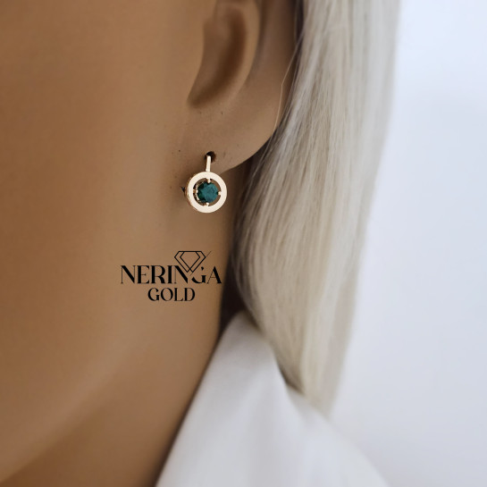 Rose gold children earrings #68731