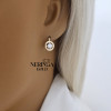 Rose gold children earrings #68730