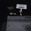Rose gold stud earrings #68682