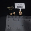 Rose gold stud earrings #68668