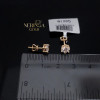 Rose gold stud earrings #68695