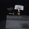 Rose gold stud earrings #68666