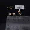 Rose gold stud earrings #68697