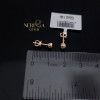 Rose gold stud earrings #68698