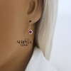 Rose gold earring #68707