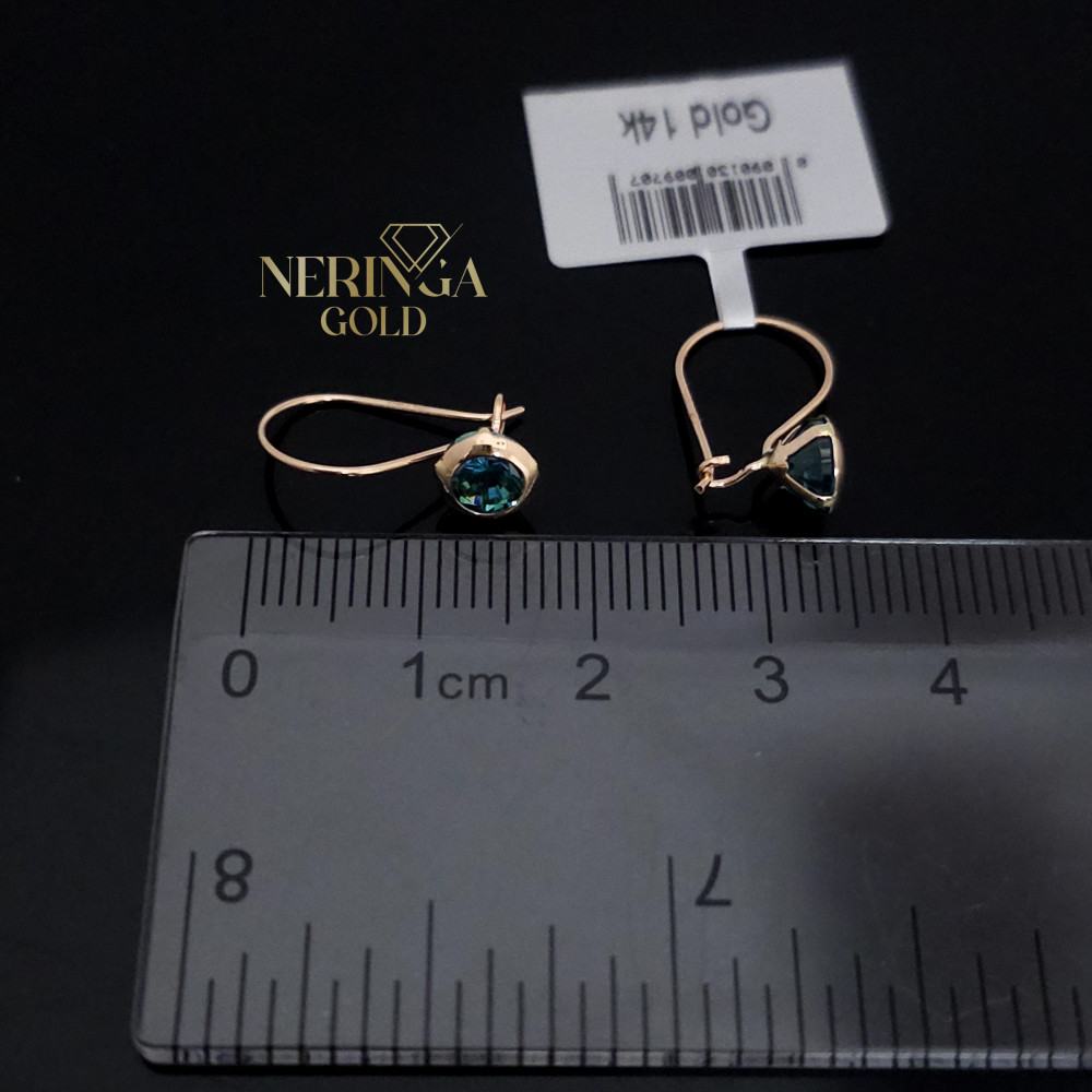 Rose gold earring #68706