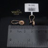 Rose gold earring #68718