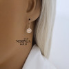 Rose gold earring #68718