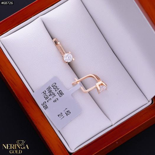 Rose gold children earrings #68726