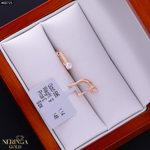 Rose gold children earrings #68725