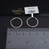 Rose gold hoop earrings #69159