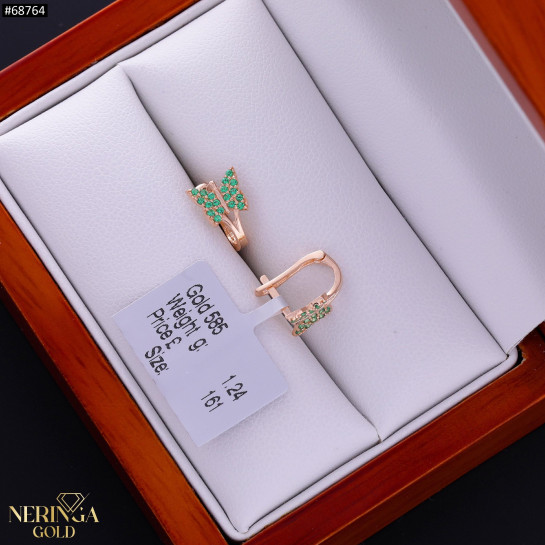 Rose gold children earrings #68764