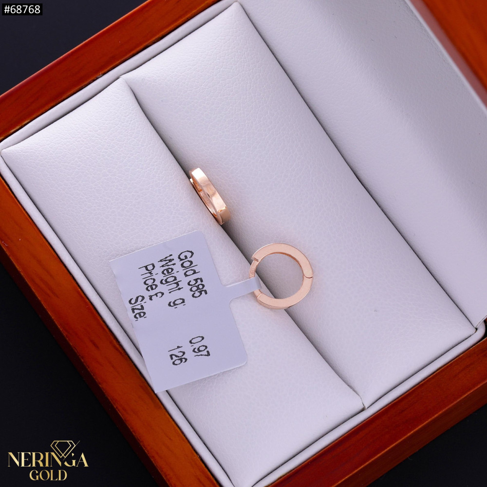 Rose gold children earrings #68768