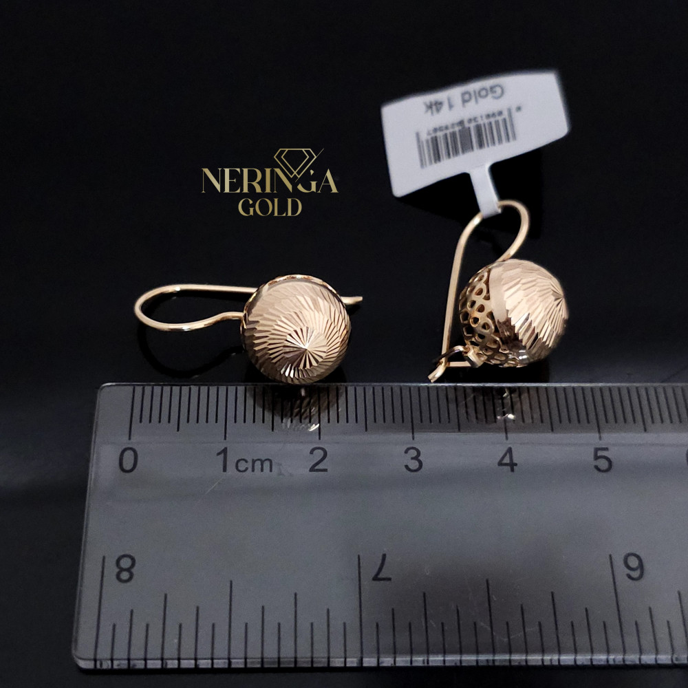 Rose gold earring #68804