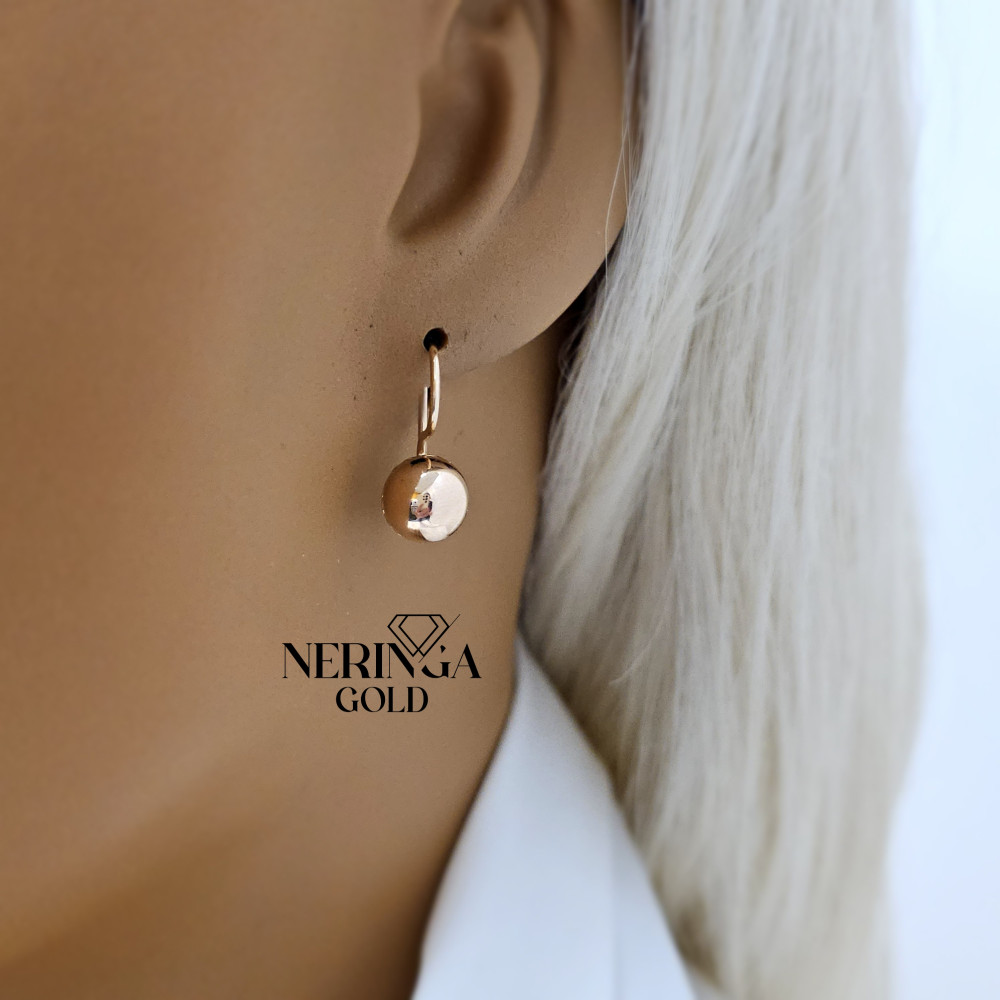 Rose gold earring #68803