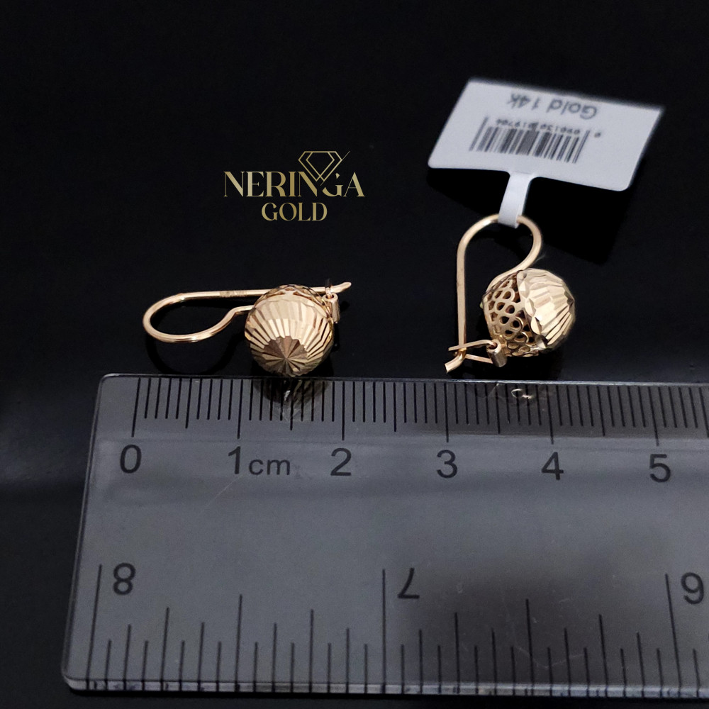 Rose gold earring #68805