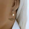 Rose gold earring #68805