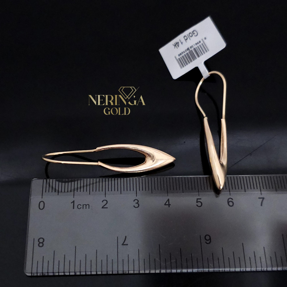 Rose gold earring #68801