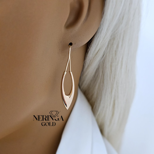 Rose gold earring #68801