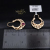Rose gold earring #68802