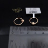 Rose gold hoop earrings #68751