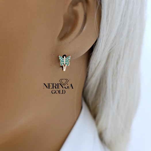 Rose gold children earrings #68764