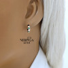 Rose gold children earrings #68765