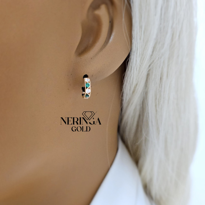 Rose gold children earrings #68765