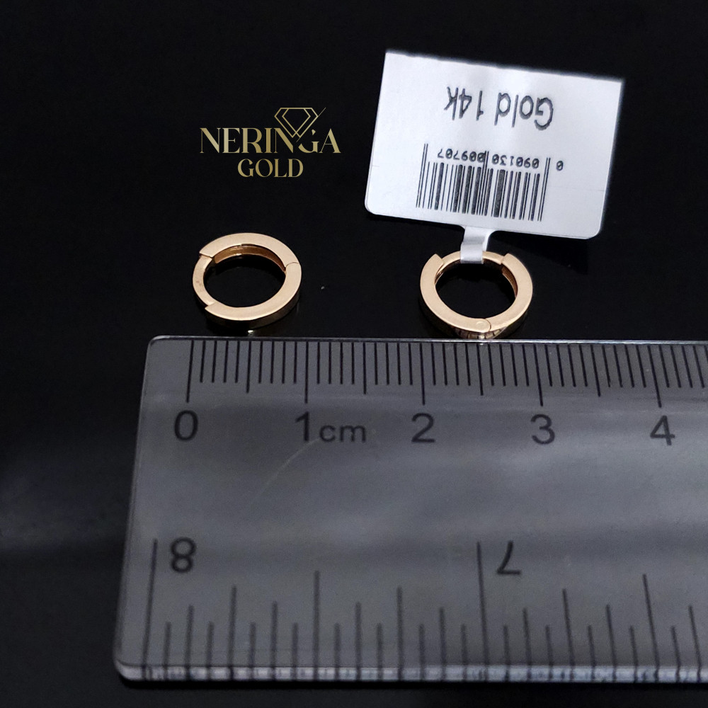 Rose gold children earrings #68768