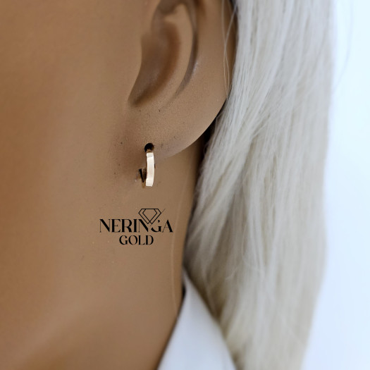 Rose gold children earrings #68766