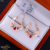 Rose gold earring #68802