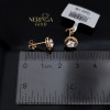 Rose gold stud earrings #68899