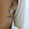Rose gold stud earrings #68894