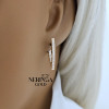 Rose gold earring #68884