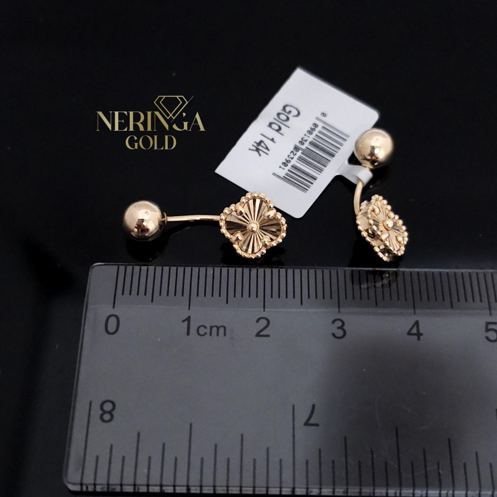 Rose gold earring #68888