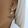 Rose gold earring #68888