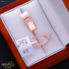Rose gold english lock earrings #68870