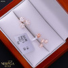 Rose gold stud earrings #68902