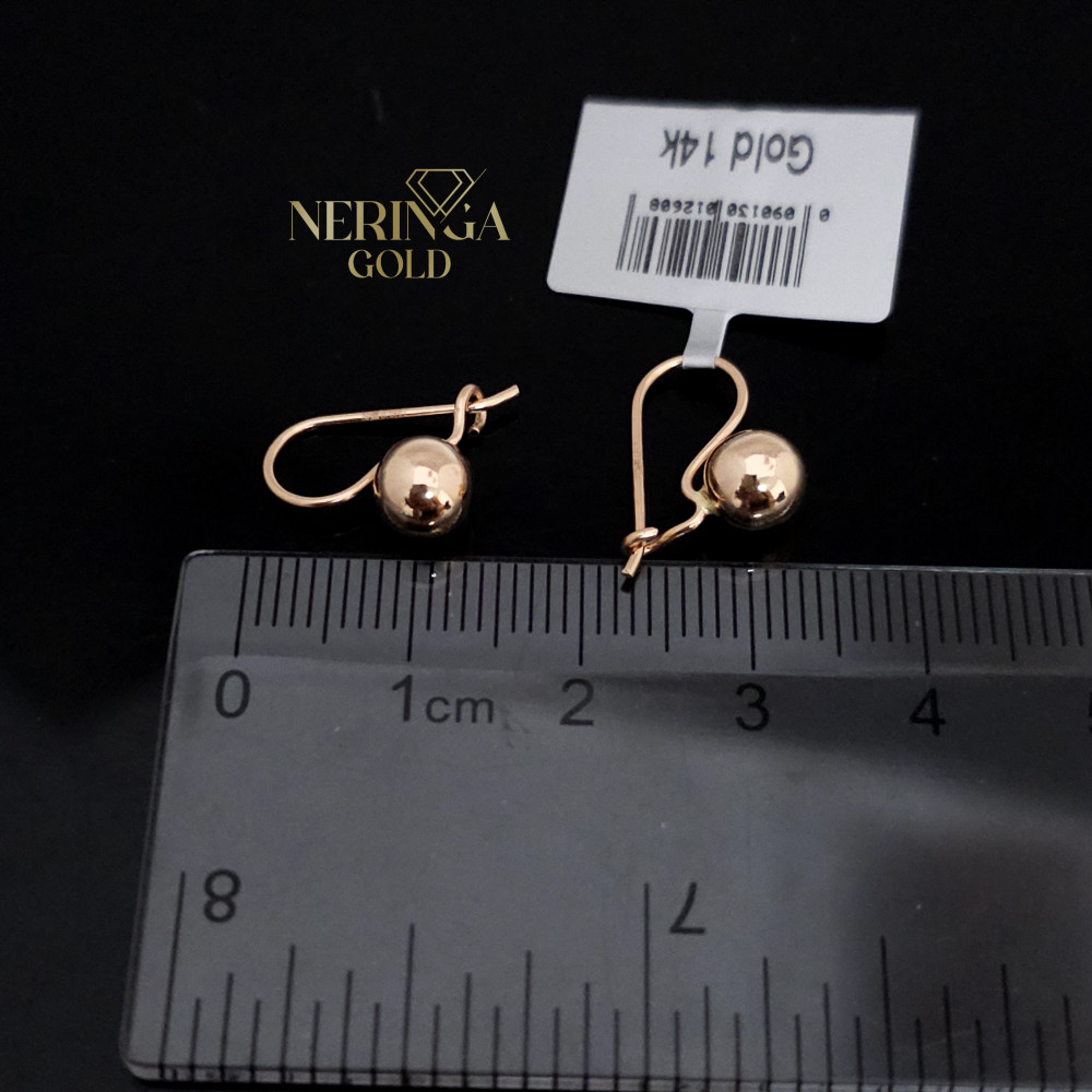 Rose gold earring #68970