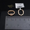 Rose gold earring #69305