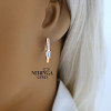 Rose gold earring #69306