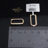 Rose gold earring #69302