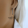Rose gold earring #69302