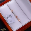 Rose gold stud earrings #69429