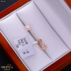 Rose gold stud earrings #69450