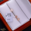Rose gold stud earrings #69451